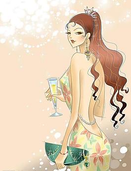 时尚分层美女图片