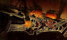 抗戰(zhàn)插畫圖片