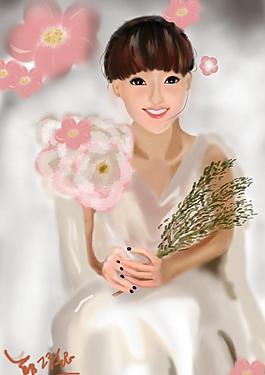 美女插畫圖片