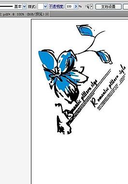 插畫花圖片
