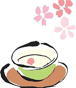 茶杯插畫圖片