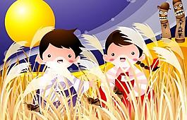 卡通兒童插畫圖片
