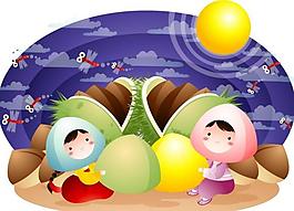 卡通兒童插畫(huà)圖片