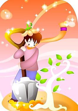 卡通兒童插畫(huà)圖片