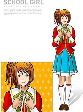 矢量女生插畫020圖片