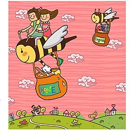 夢想天空 兒童插畫圖片