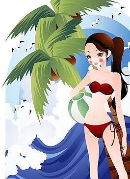 矢量人物插畫圖片