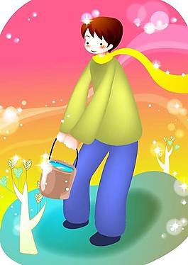 卡通兒童插畫圖片