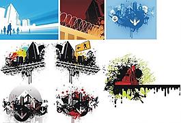 9款潮流建筑相關(guān)插畫(huà)矢量素材圖片