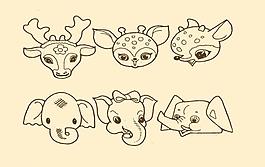 動(dòng)物裝飾畫圖片