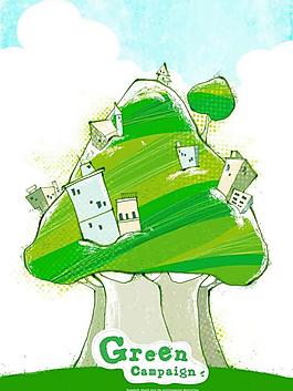 綠色大樹圖片