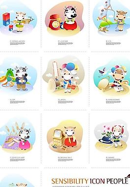 卡通動物圖片