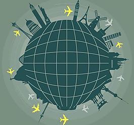 环球旅行背景图片