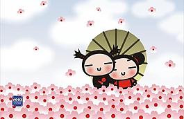矢量人物 中國娃圖片