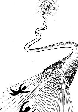 手繪漫畫插圖黑白圖片
