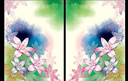 百合花无框画图片