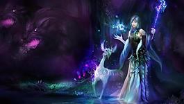 美女魔法師圖片