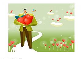 矢量漫畫(huà)商業(yè)人物圖片