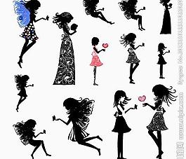 天使花紋美女圖片