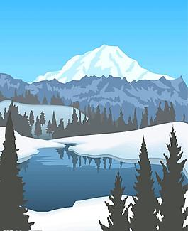 冬天的小河圖片