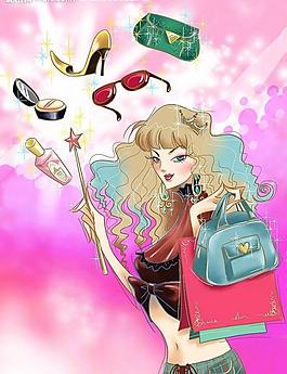 时尚分层美女图片