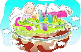 抽像城市图片
