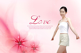關(guān)愛女性 女性健康 粉色背景