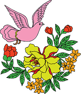 小鳥(niǎo)花紋圖案