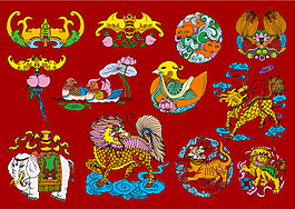 中国传统吉祥图案矢量素材