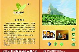 茶叶公司宣传画册广告页图片