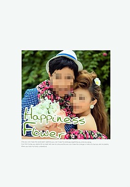 婚紗擺臺模板