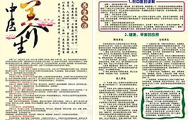 中醫養生彩頁圖片