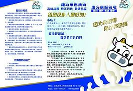 牛奶三折頁(yè)圖片