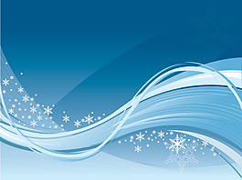 時(shí)尚元素雪花背景矢量素材