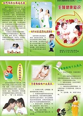 生殖健康知識進萬家三折頁圖片