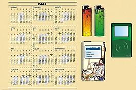 2009年歷畫圖片