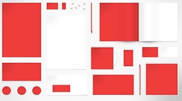 紅色 UI PSD