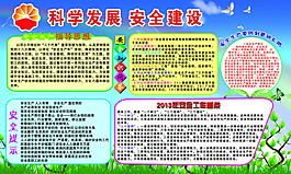 科學(xué)發(fā)展 安全建設(shè)展板
