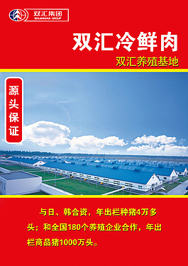 双汇冷鲜肉展板