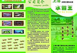 鱼缸宣传三折页图片