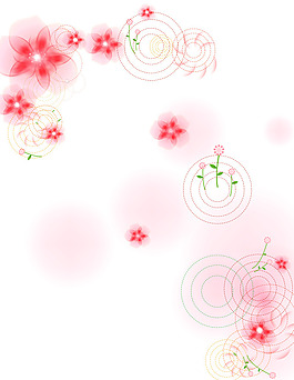 夢(mèng)幻花朵飄零移門(mén)圖片