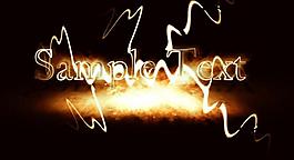 閃電藝術字圖片