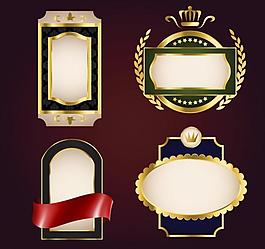 古典歐式花紋 底紋 邊框 標(biāo)簽圖片