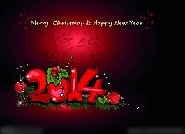 2014新年背景矢量素材