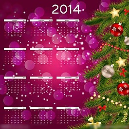 2014年年歷矢量矢量素材