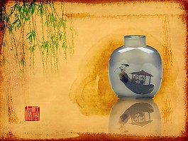 中国古典风创意禅意元素