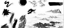 水墨画册素材图片