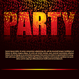 party字體矢量圖