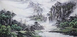 高清国画高山流水