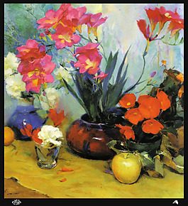 油畫花卉